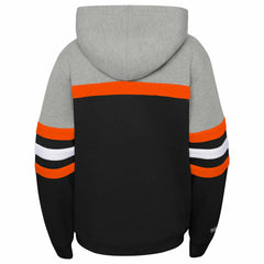 Phoenix Suns Youth Hardwood Classics Head Coach Pullover Hoodie Black/Heather Gray - NBA