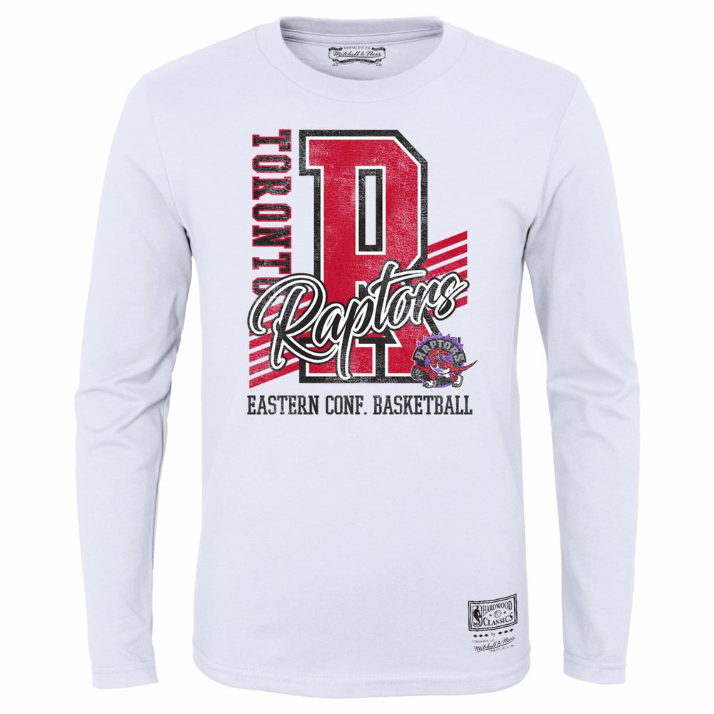 Toronto Raptors Youth Hardwood Classics Make The Cut Long Sleeve T-Shirt White - NBA