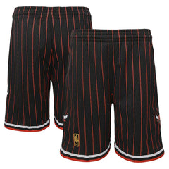 Chicago Bulls Youth Hardwood Classics Swingman Shorts Black - NBA