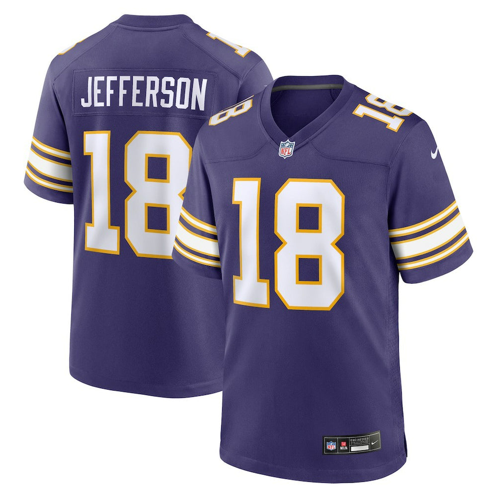 Justin Jefferson Minnesota Vikings Classic Player Game Jersey Purple | Nike for Sale