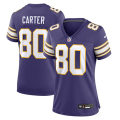 Cris Carter Minnesota Vikings Women's Classic Retired Player Game Jersey Purple | Nike for Sale