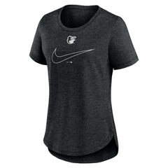 Baltimore Orioles Nike Women's Big Swoosh Tri-Blend Scoop Neck T-Shirt - MLB
