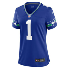 Warren Moon Seattle Seahawks Women's Throwback Retired Player Game Jersey Royal | Nike for Sale