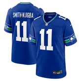 Jaxon Smith-Njigba Seattle Seahawks Throwback Player Game Jersey Royal | Nike for Sale