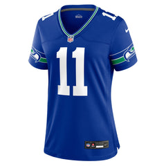 Jaxon Smith-Njigba Seattle Seahawks Women's Throwback Player Game Jersey Royal | Nike for Sale