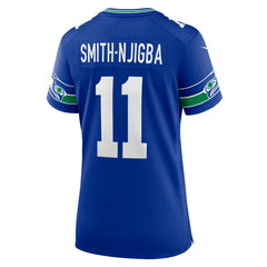 Jaxon Smith-Njigba Seattle Seahawks Women's Throwback Player Game Jersey Royal | Nike for Sale