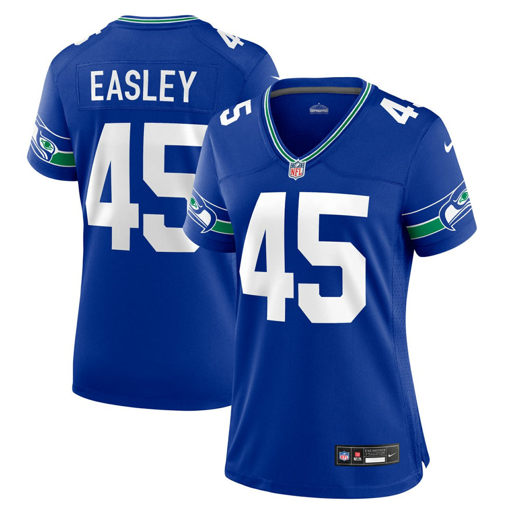 Kenny Easley Seattle Seahawks Women's Throwback Retired Player Game Jersey Royal | Nike for Sale