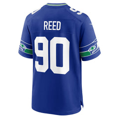 Jarran Reed Seattle Seahawks Alternate Game Jersey Royal | Nike for Sale