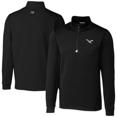 Philadelphia Eagles Cutter & Buck Traverse Stretch Quarter-Zip Pullover Black | NFL