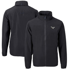 Philadelphia Eagles Cutter & Buck Charter Eco Recycled Full-Zip Jacket Black | NFL