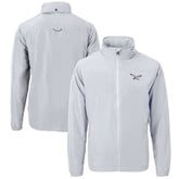 Philadelphia Eagles Cutter & Buck Charter Eco Recycled Full-Zip Jacket Silver | NFL