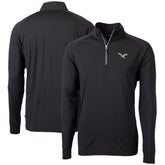 Philadelphia Eagles Cutter & Buck Eco Knit Stretch Recycled Quarter-Zip Pullover Black | NFL
