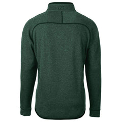 Philadelphia Eagles Cutter & Buck Mainsail Sweater-Knit Half-Zip Pullover Jacket Heather Green | NFL