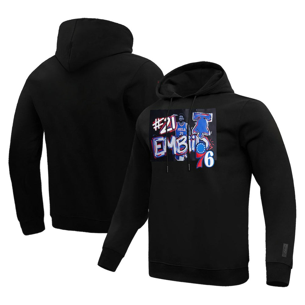 Joel Embiid Philadelphia 76ers Pro Standard Player Yearbook Pullover Hoodie Black - NBA
