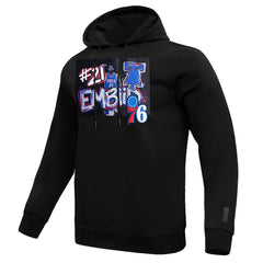 Joel Embiid Philadelphia 76ers Pro Standard Player Yearbook Pullover Hoodie Black - NBA