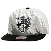 Brooklyn Nets Hot Fire Snapback Hat White - NBA