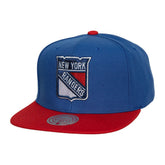 New York Rangers Mitchell & Ness Core Team Ground 2.0 Snapback Hat - Blue - NHL