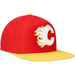 Calgary Flames Mitchell & Ness Core Team Ground 2.0 Snapback Hat - Red - NHL