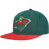 Minnesota Wild Mitchell & Ness Core Team Ground 2.0 Snapback Hat - Green - NHL