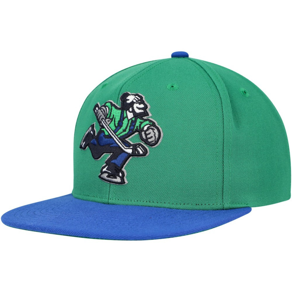 Vancouver Canucks Mitchell & Ness Core Team Ground 2.0 Snapback Hat - Green - NHL