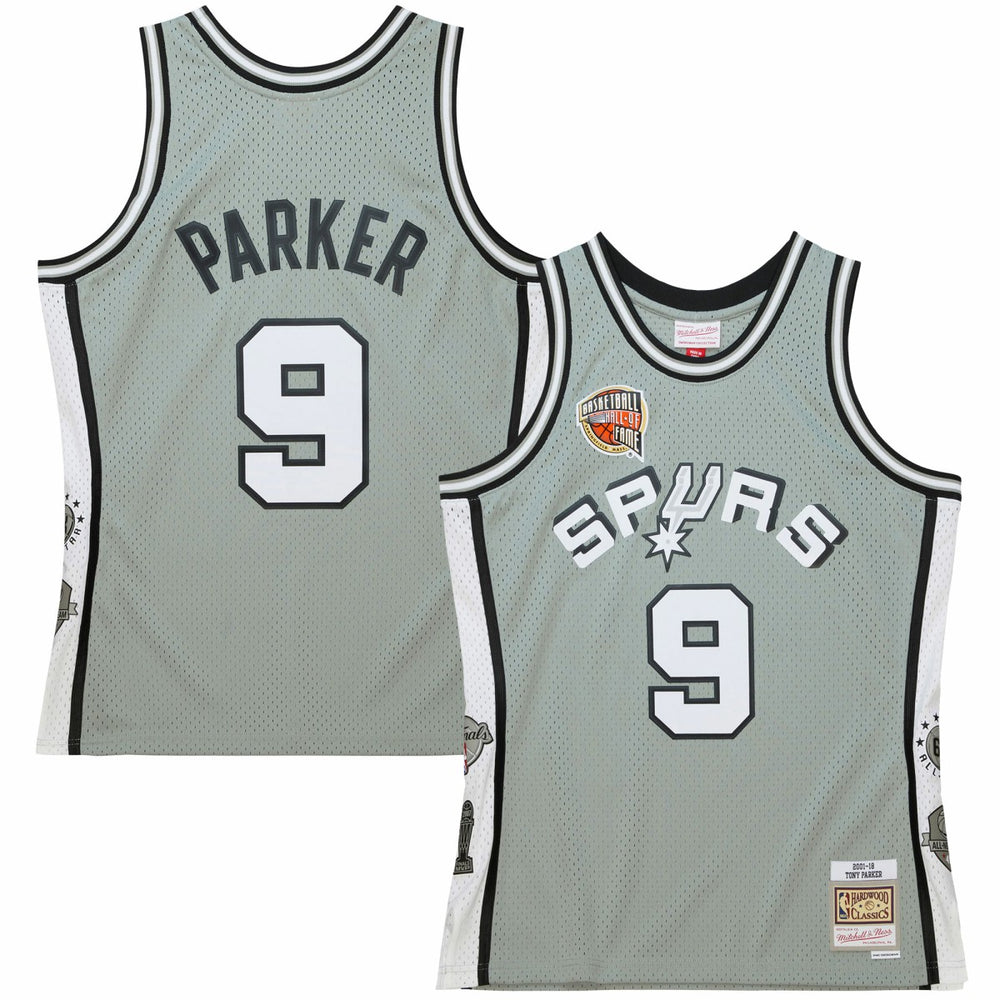 Tony Parker San Antonio Spurs Unisex Hall of Fame Class of 2023 Throwback Swingman Jersey Gray - NBA