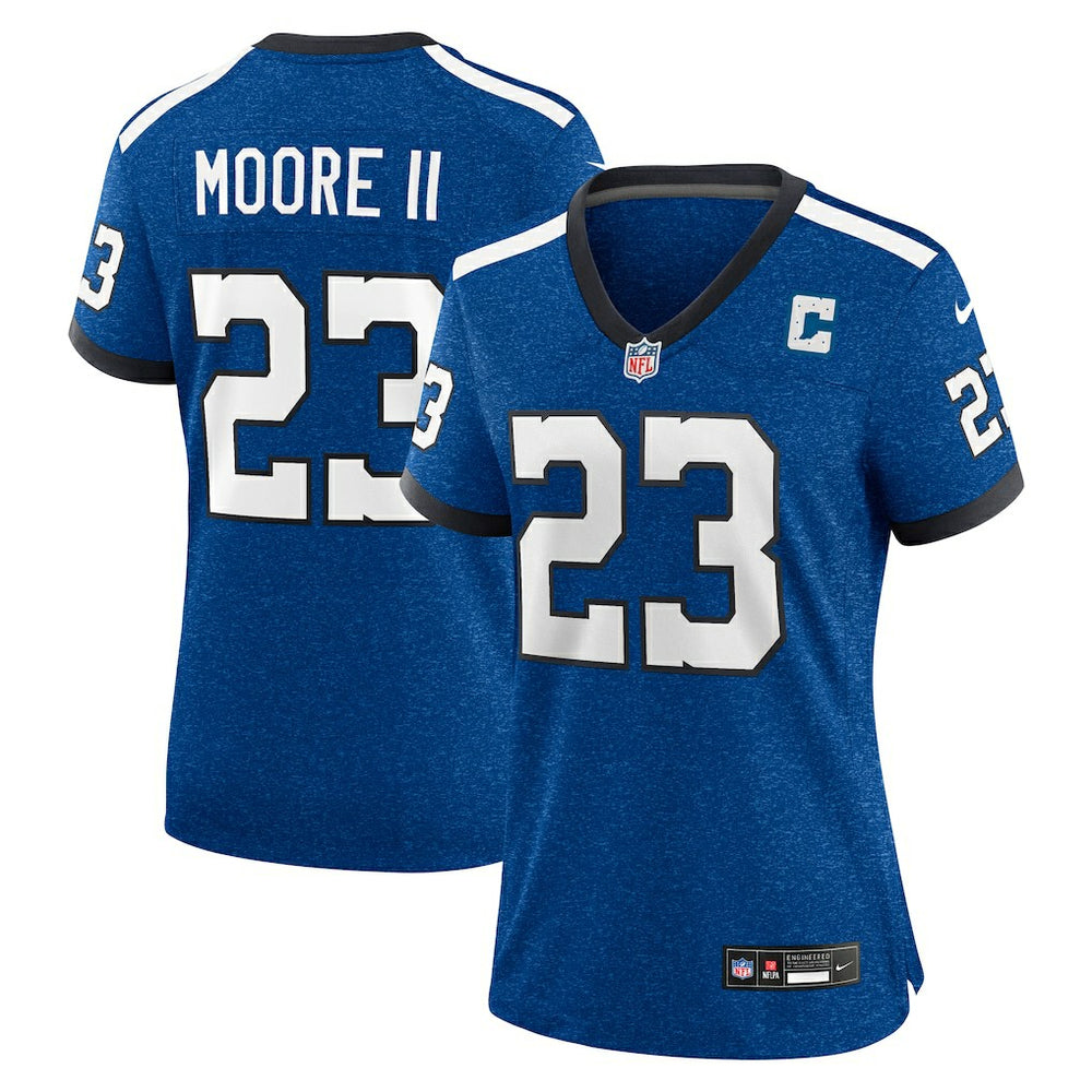 Kenny Moore II Indianapolis Colts Women's Indiana Nights Alternate Game Jersey Royal | Nike for Sale