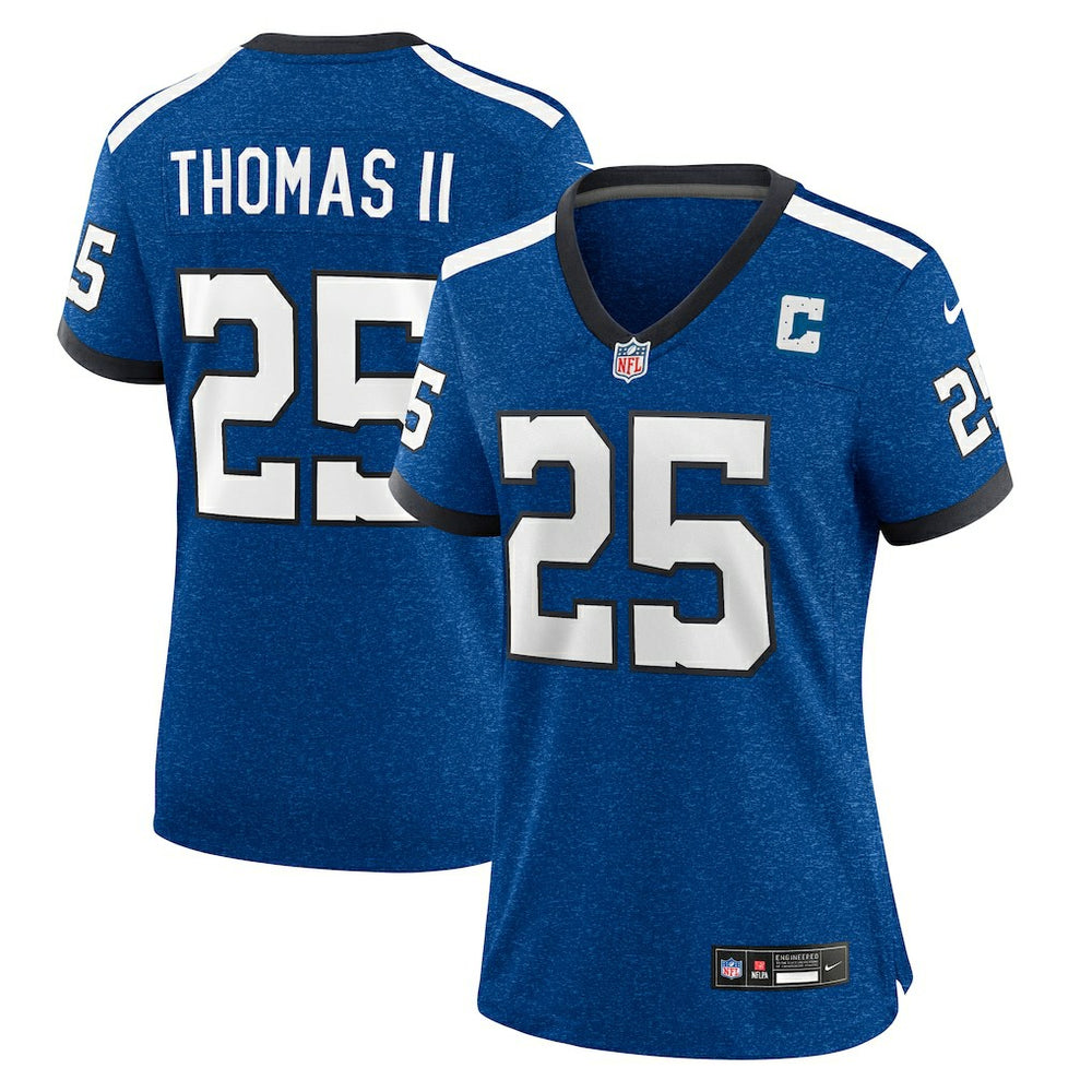 Rodney Thomas II Indianapolis Colts Women's Indiana Nights Alternate Game Jersey Royal | Nike for Sale