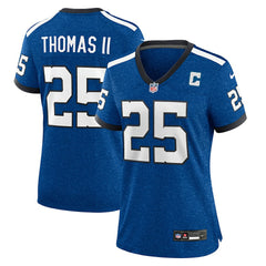 Rodney Thomas II Indianapolis Colts Women's Indiana Nights Alternate Game Jersey Royal | Nike for Sale