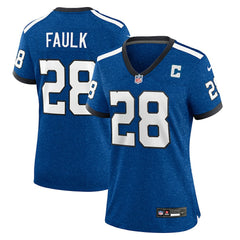 Marshall Faulk Indianapolis Colts Women's Indiana Nights Alternate Game Jersey Royal | Nike for Sale