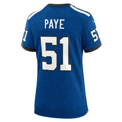 Kwity Paye Indianapolis Colts Women's Indiana Nights Alternate Game Jersey Royal | Nike for Sale
