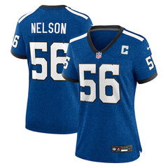 Quenton Nelson Indianapolis Colts Women's Indiana Nights Alternate Game Jersey Royal | Nike for Sale