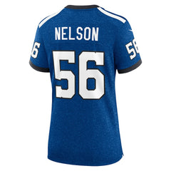 Quenton Nelson Indianapolis Colts Women's Indiana Nights Alternate Game Jersey Royal | Nike for Sale