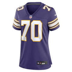 Jim Marshall Minnesota Vikings Women's Classic Retired Player Jersey Purple | Nike for Sale