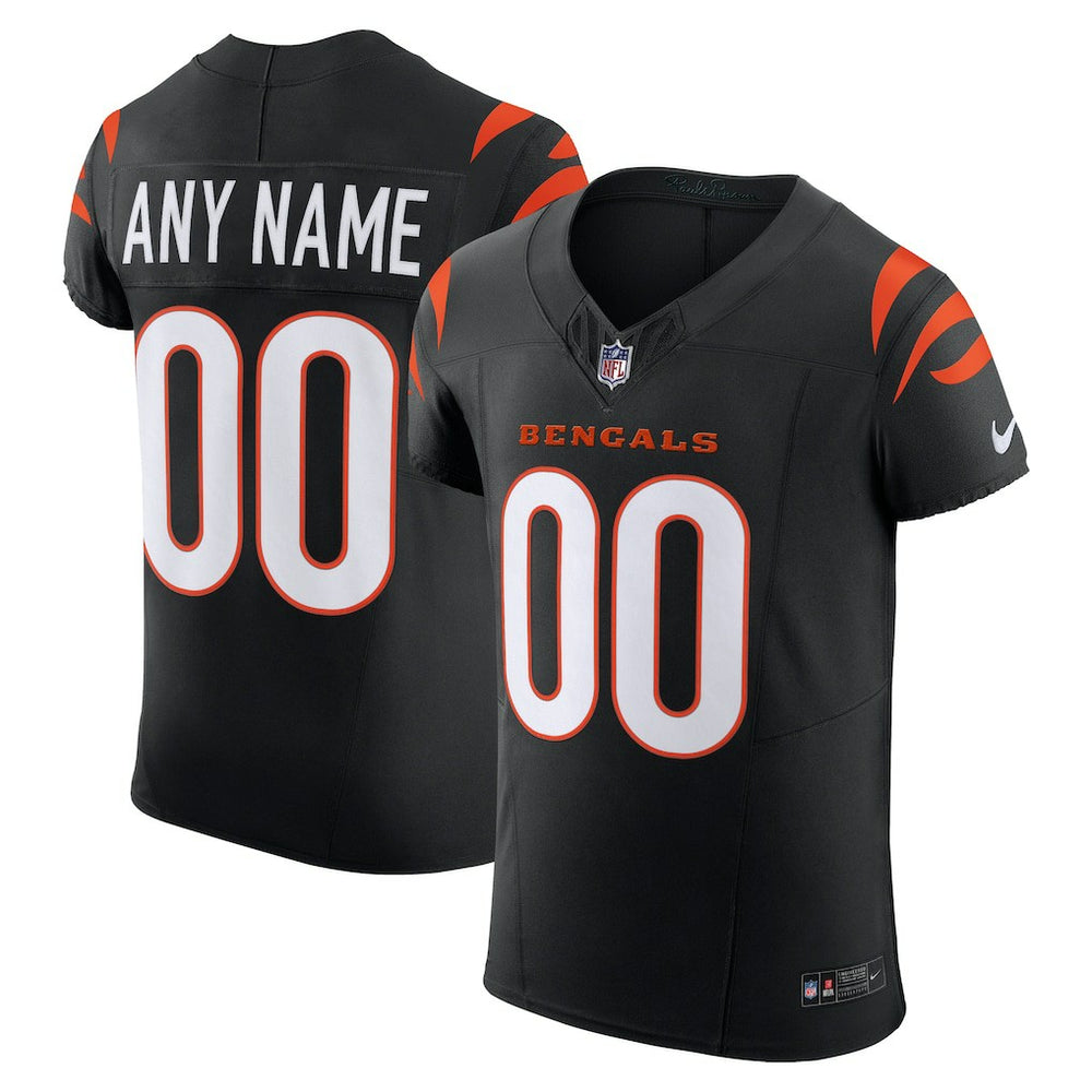 Cincinnati Bengals Team Vapor F.U.S.E. Elite Custom Jersey Black | Nike for Sale