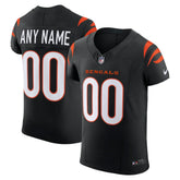 Cincinnati Bengals Team Vapor F.U.S.E. Elite Custom Jersey Black | Nike for Sale