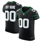 New York Jets Alternate Vapor F.U.S.E. Elite Custom Jersey Legacy Black | Nike for Sale