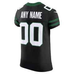 New York Jets Alternate Vapor F.U.S.E. Elite Custom Jersey Legacy Black | Nike for Sale