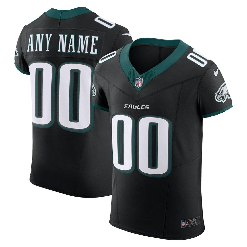 Philadelphia Eagles Alternate Vapor F.U.S.E. Elite Custom Jersey Black | Nike for Sale