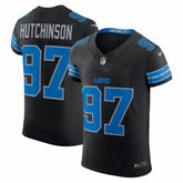 Aidan Hutchinson Detroit Lions Alternate Vapor F.U.S.E. Elite Jersey Black | Nike for Sale
