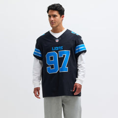 Aidan Hutchinson Detroit Lions Alternate Vapor F.U.S.E. Elite Jersey Black | Nike for Sale