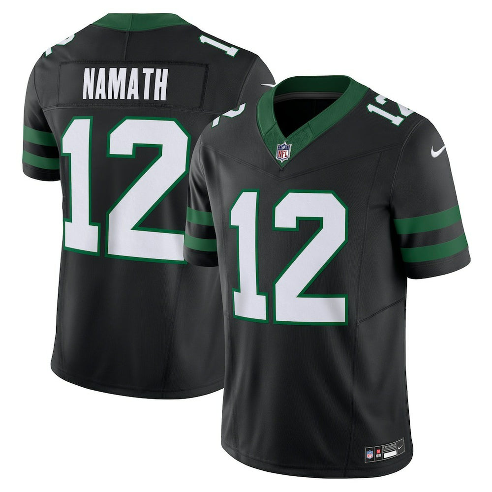 Joe Namath New York Jets Alternate Vapor F.U.S.E. Limited Jersey Legacy Black | Nike for Sale