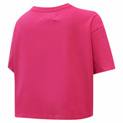 New York Rangers Pro Standard Women's Triple Pink Cropped Boxy T-Shirt - NHL