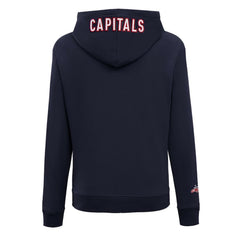 Washington Capitals Pro Standard Women's Classic Chenille Pullover Hoodie - Navy - NHL