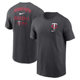 Minnesota Twins Nike Logo Sketch Bar T-Shirt - MLB