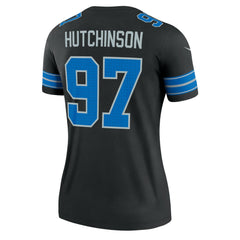 Aidan Hutchinson Detroit Lions Women's Alternate Legend Player Performance Top Black | Nike for Sale