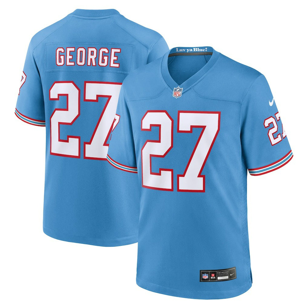 Eddie George Tennessee Titans Retired Player Alternate Game Jersey Light Blue | Nike for Sale