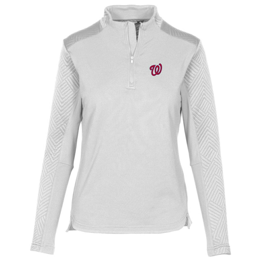 Washington Nationals Levelwear Women's Daybreak Insignia 2.0 Quarter-Zip Pullover Top - MLB