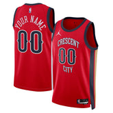 New Orleans Pelicans Jordan Brand Unisex Swingman Custom Jersey Red Statement Edition - NBA