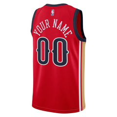 New Orleans Pelicans Jordan Brand Unisex Swingman Custom Jersey Red Statement Edition - NBA