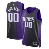 Sacramento Kings Jordan Brand Unisex Swingman Custom Jersey Statement Edition Purple - NBA